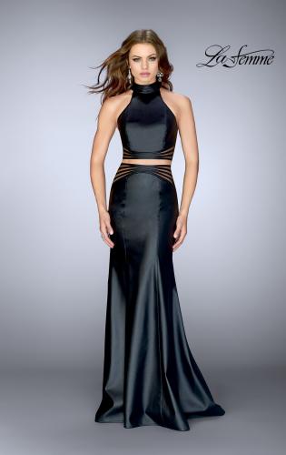 leather ball gown